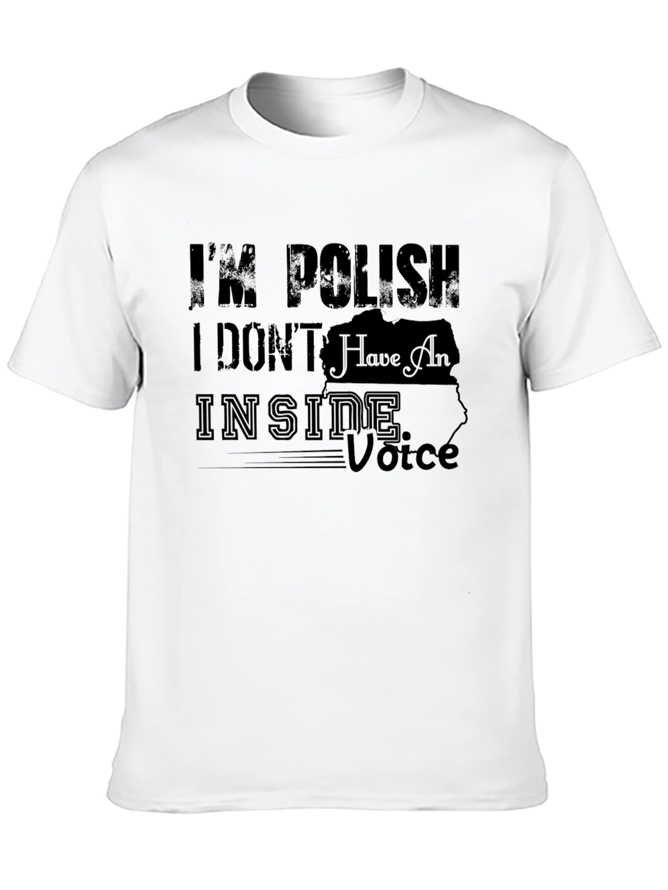 Camiseta Negra con Diseño Gráfico Soy Polaco