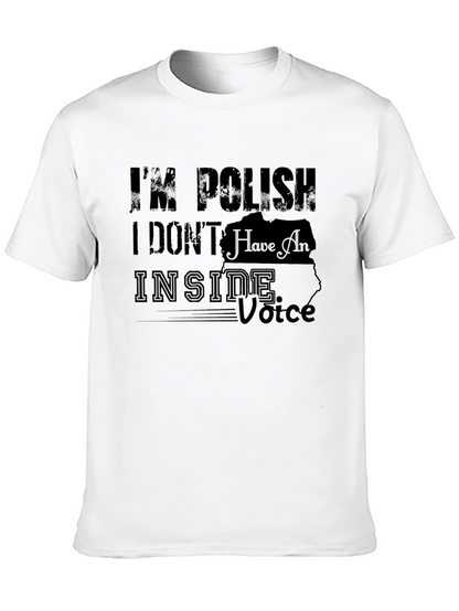 Camiseta Negra con Diseño Gráfico Soy Polaco