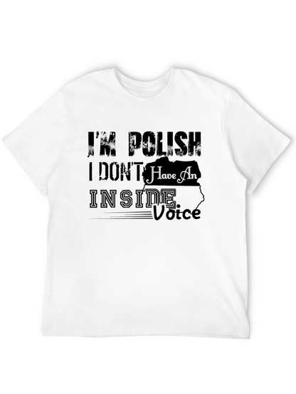 Camiseta Negra con Diseño Gráfico Soy Polaco