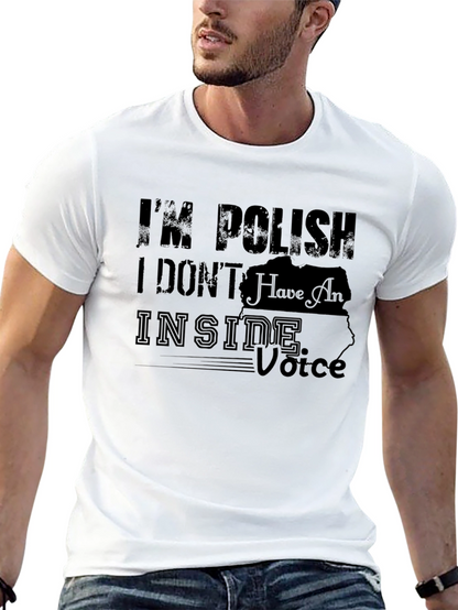 Camiseta Negra con Diseño Gráfico Soy Polaco