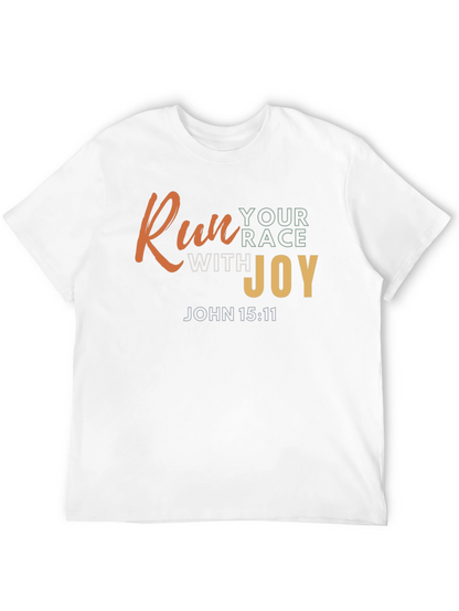 Camiseta Negra con Diseño Motivacional Cristiano