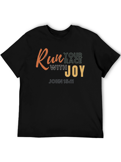 Camiseta Negra con Diseño Motivacional Cristiano