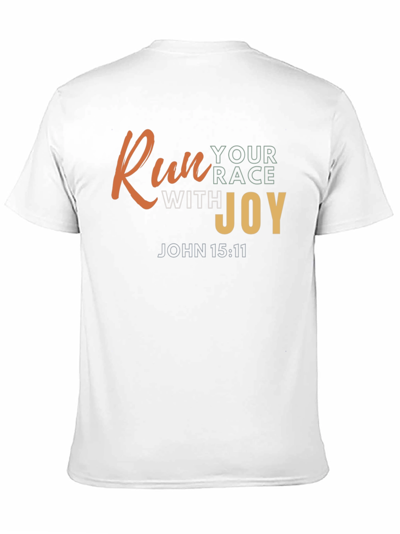 Camiseta Negra con Diseño Motivacional Cristiano