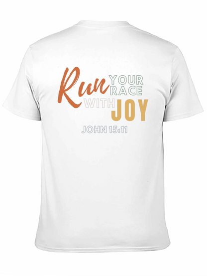 Camiseta Negra con Diseño Motivacional Cristiano