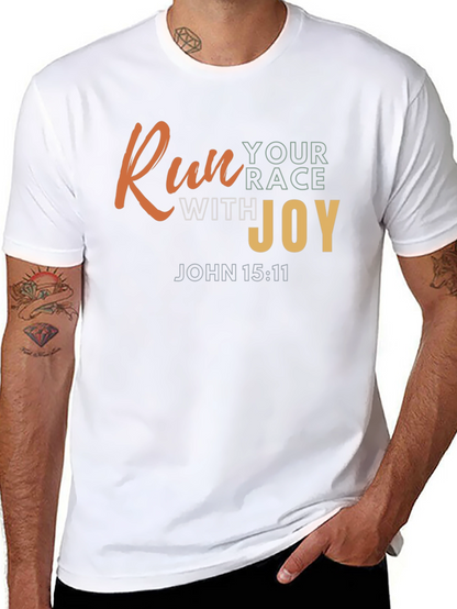 Camiseta Negra con Diseño Motivacional Cristiano