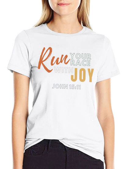Camiseta Negra con Diseño Motivacional Cristiano