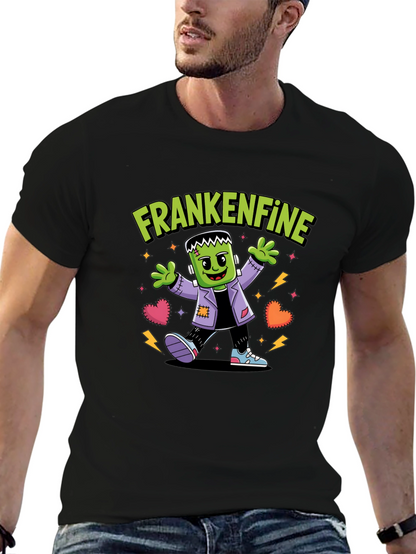 Camiseta Frankenfine Halloween Hombre