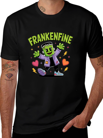 Camiseta Frankenfine Halloween Hombre