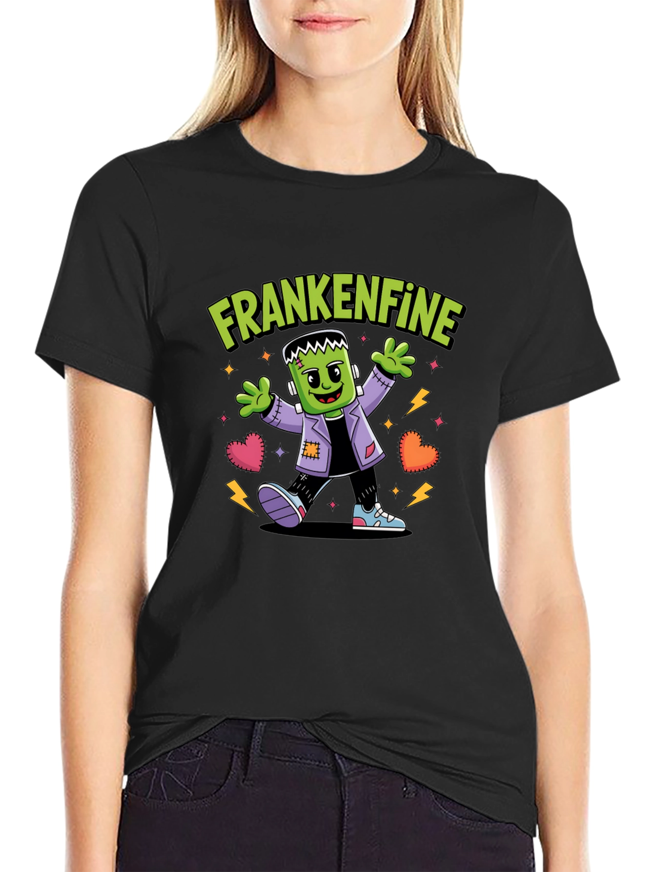 Camiseta Frankenfine Halloween Hombre