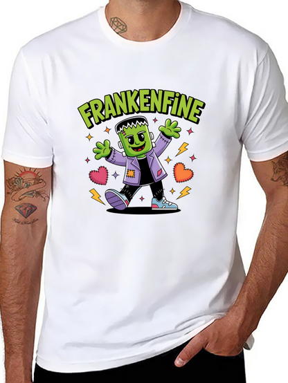 Camiseta Frankenfine Halloween Hombre