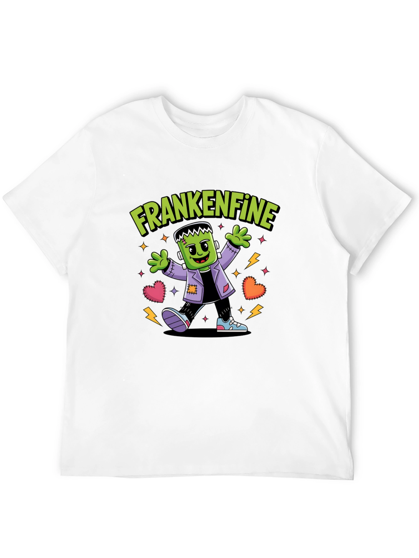 Camiseta Frankenfine Halloween Hombre