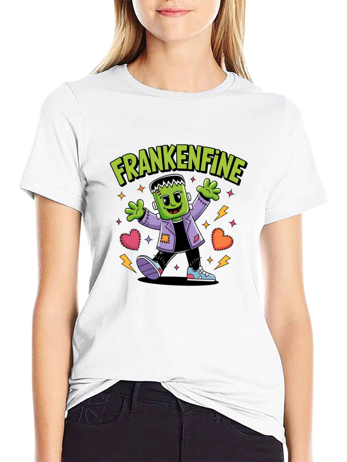 Camiseta Frankenfine Halloween Hombre