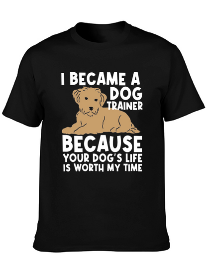 Camiseta Negra Entrenador de Perros