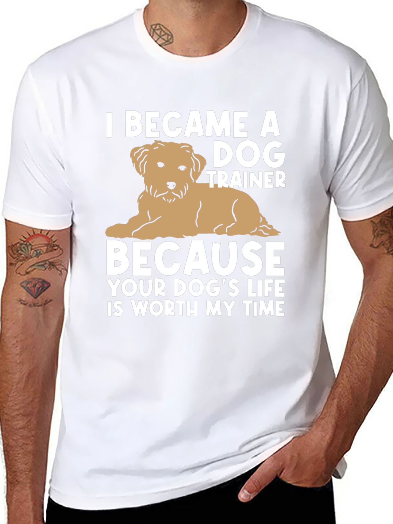Camiseta Negra Entrenador de Perros