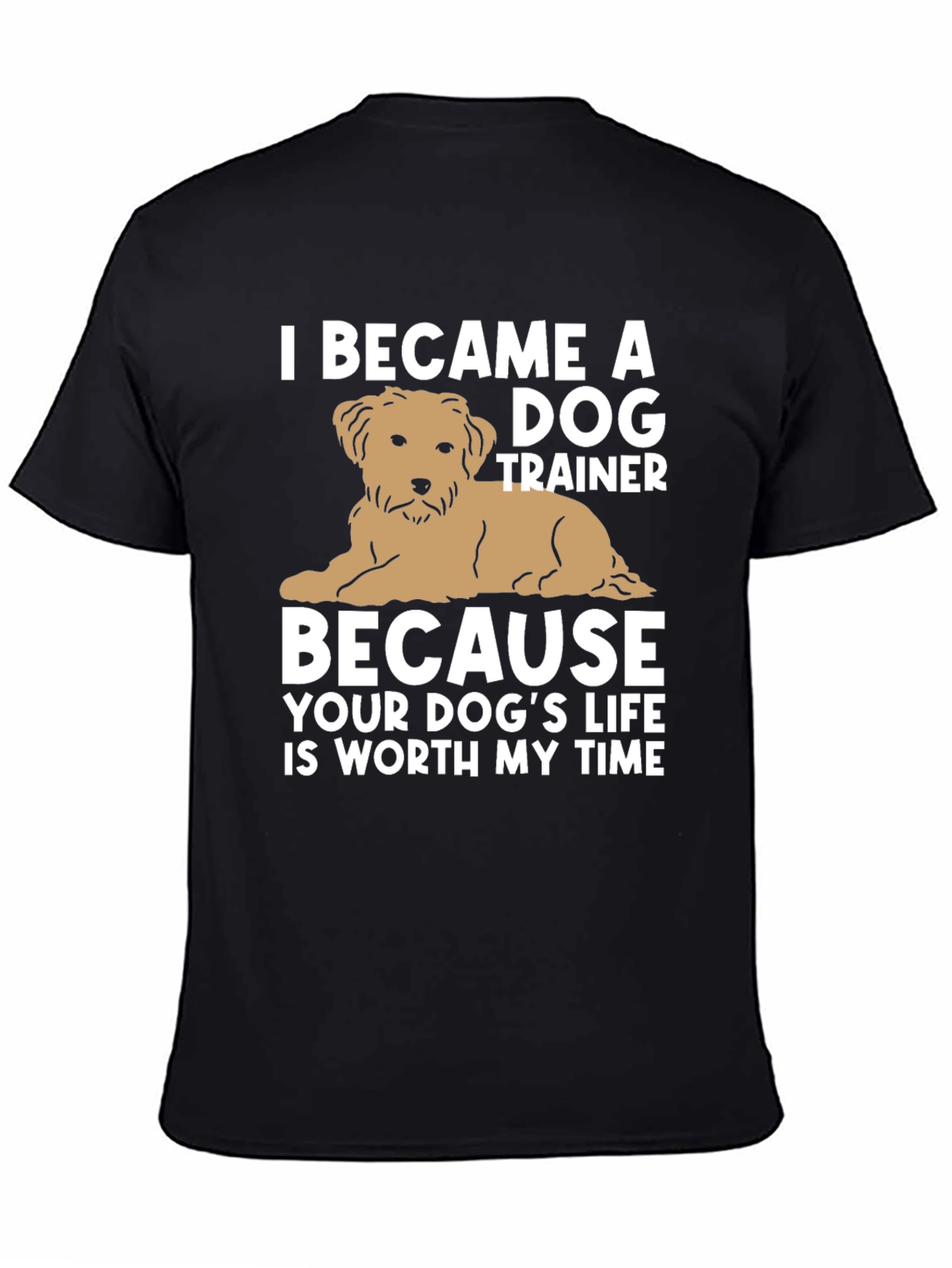 Camiseta Negra Entrenador de Perros