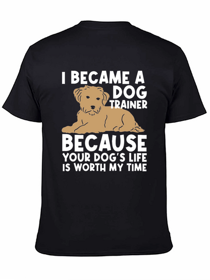 Camiseta Negra Entrenador de Perros
