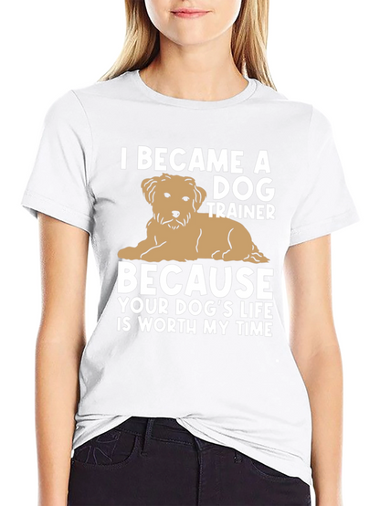 Camiseta Negra Entrenador de Perros