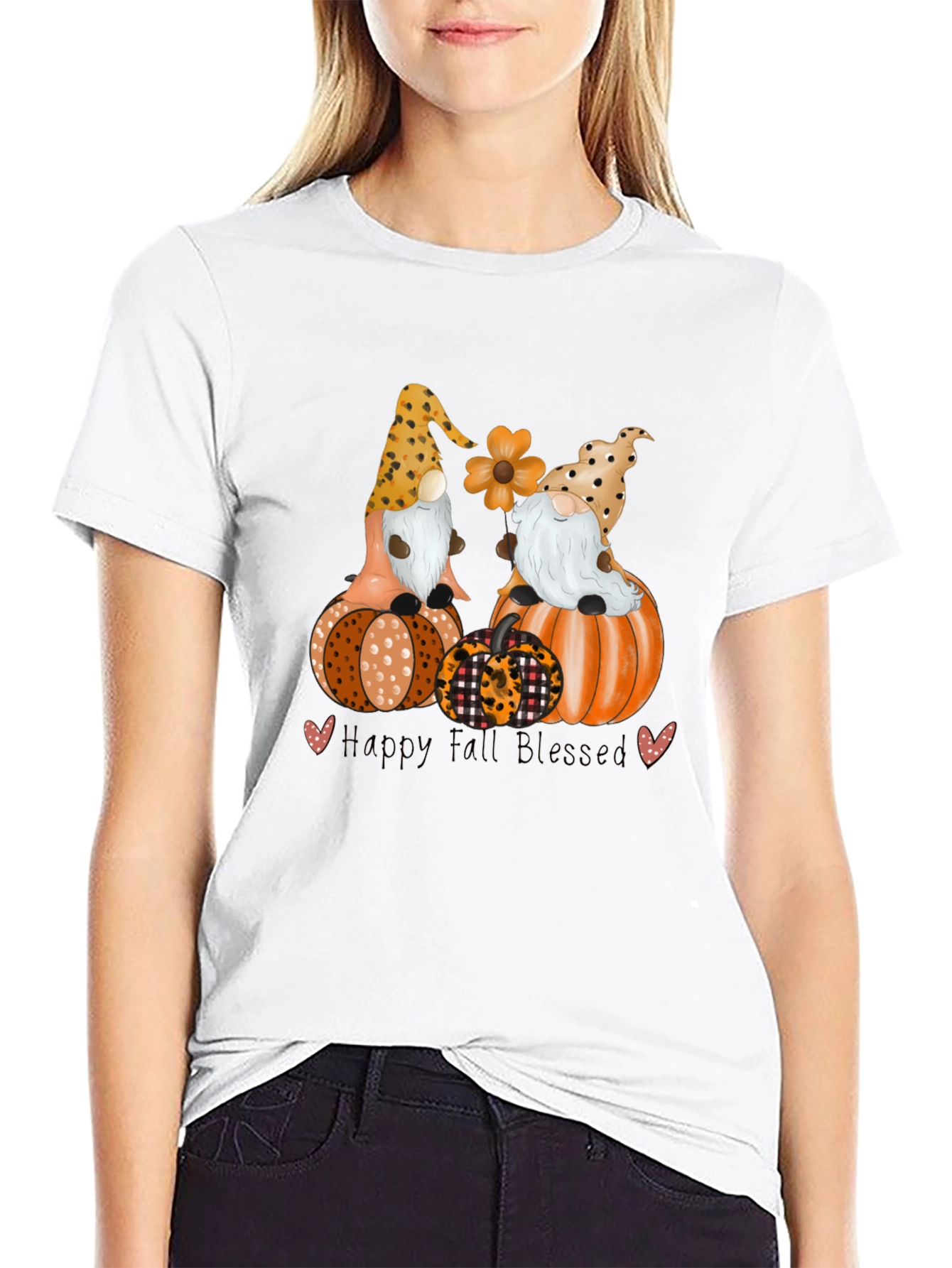 Camiseta Otoñal: Gnomos & Calabazas