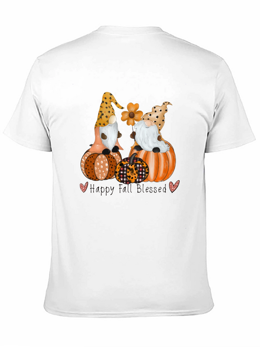Camiseta Otoñal: Gnomos & Calabazas