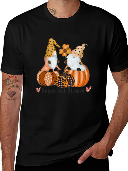 Camiseta Otoñal: Gnomos & Calabazas