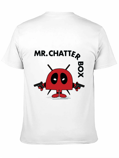 Camiseta Negra Mr. Chatter Box Estilo Divertido