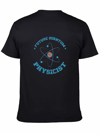 Camiseta Negra de Físico Cuántico Futuro