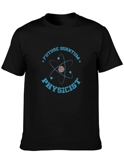 Camiseta Negra de Físico Cuántico Futuro
