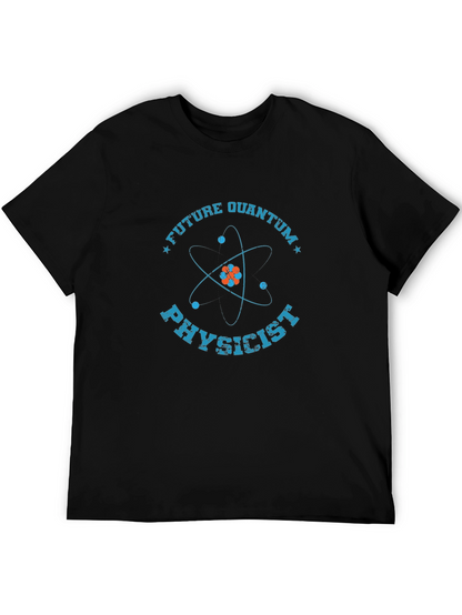 Camiseta Negra de Físico Cuántico Futuro