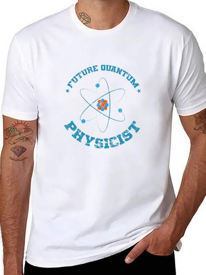 Camiseta Negra de Físico Cuántico Futuro