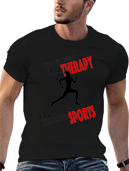 Camiseta Hombre Deportiva Sin Terapia Algodón