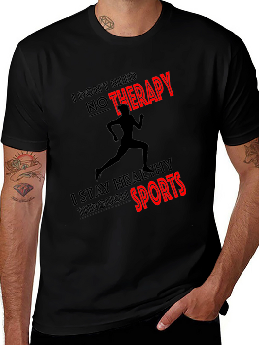 Camiseta Hombre Deportiva Sin Terapia Algodón