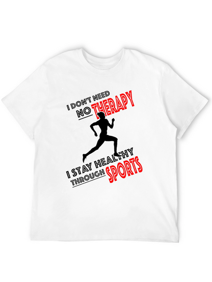 Camiseta Hombre Deportiva Sin Terapia Algodón