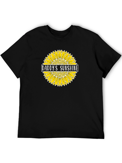 Camiseta Negra Papá Girasol