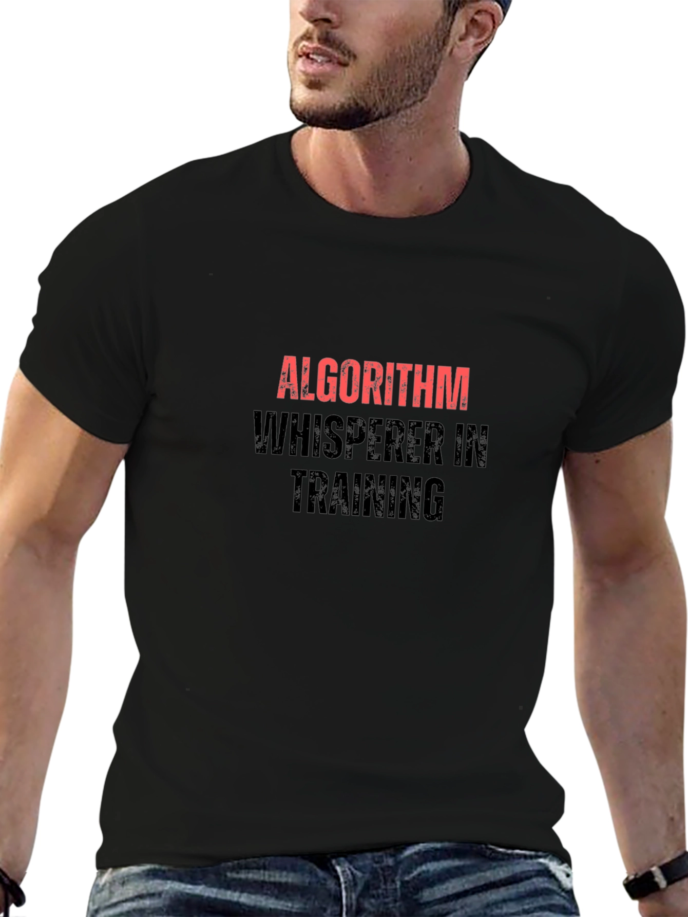 Camiseta Negra Algoritmo Whisperer Training