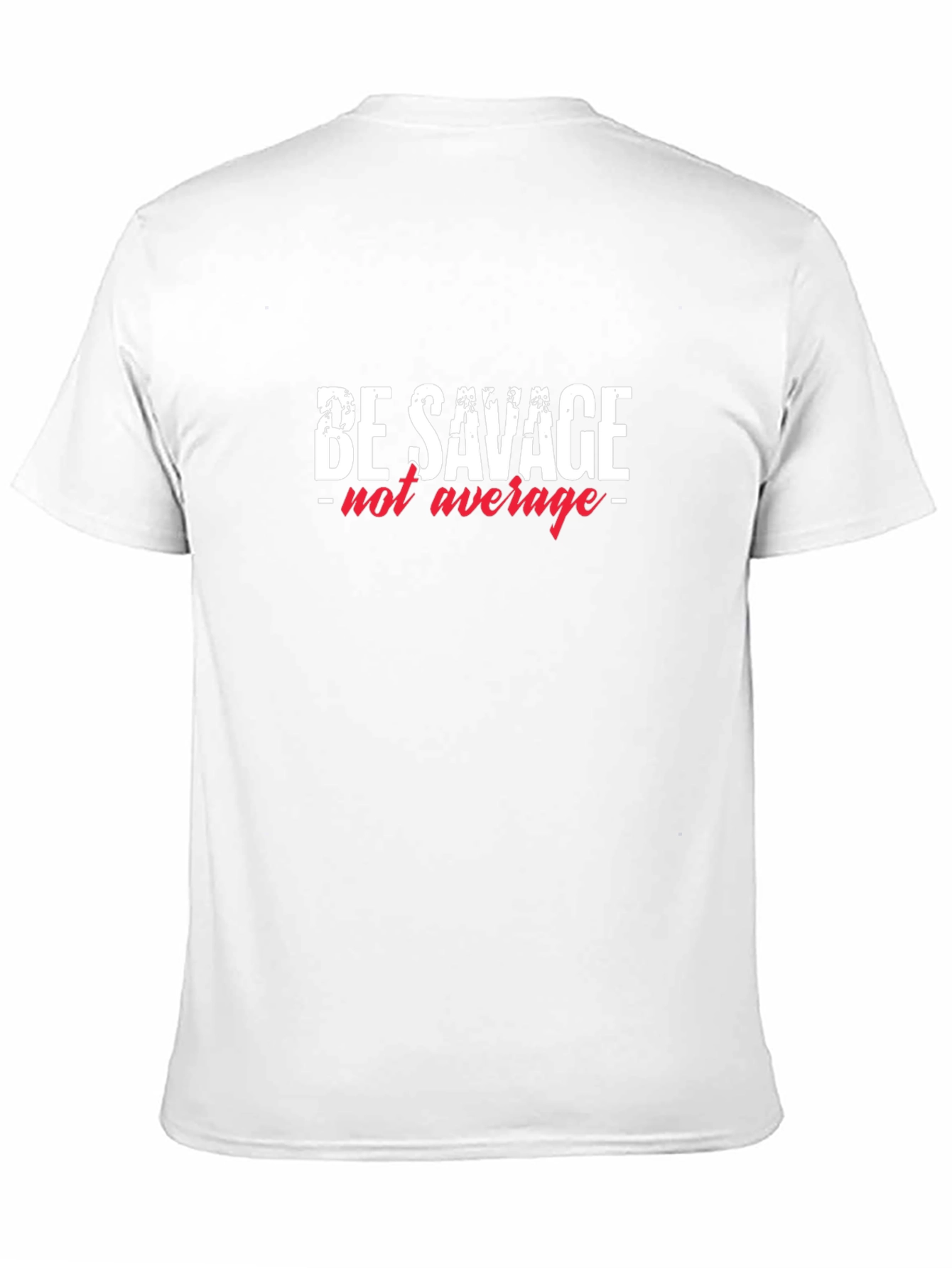 Camiseta Negra con Diseño Be Savage - not average