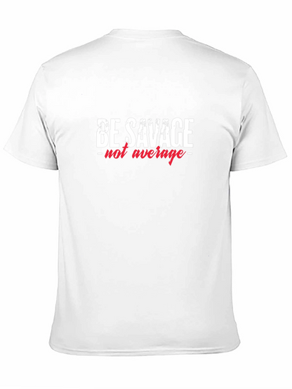 Camiseta Negra con Diseño Be Savage - not average