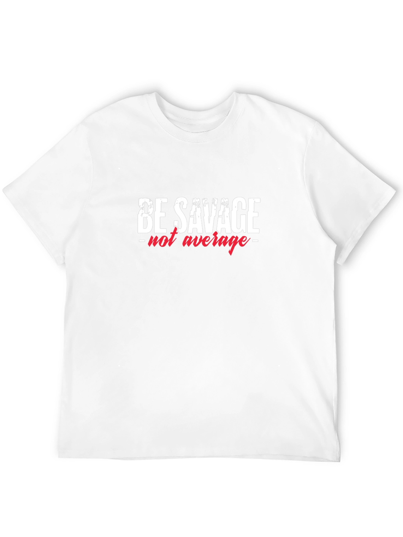 Camiseta Negra con Diseño Be Savage - not average