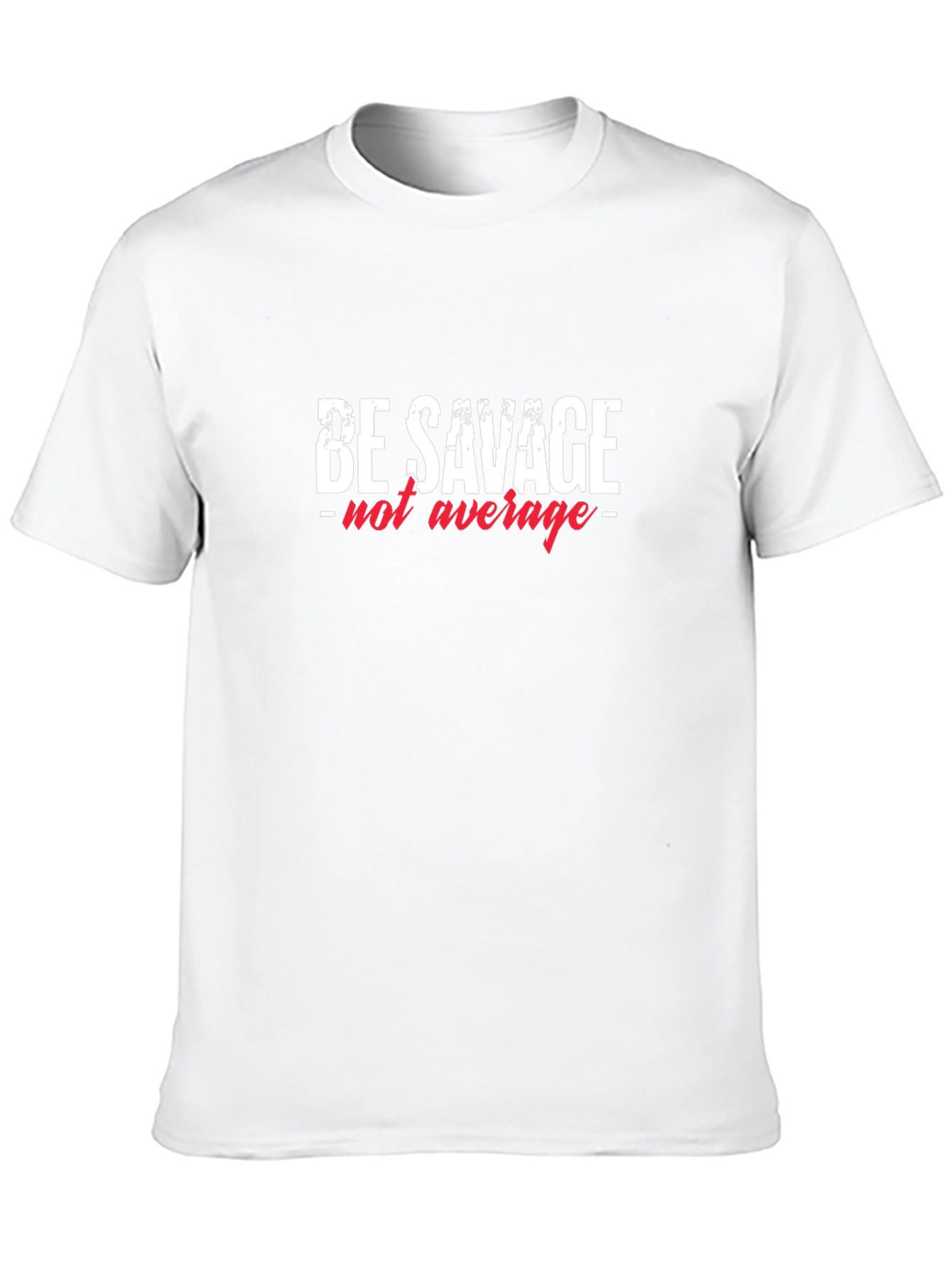 Camiseta Negra con Diseño Be Savage - not average