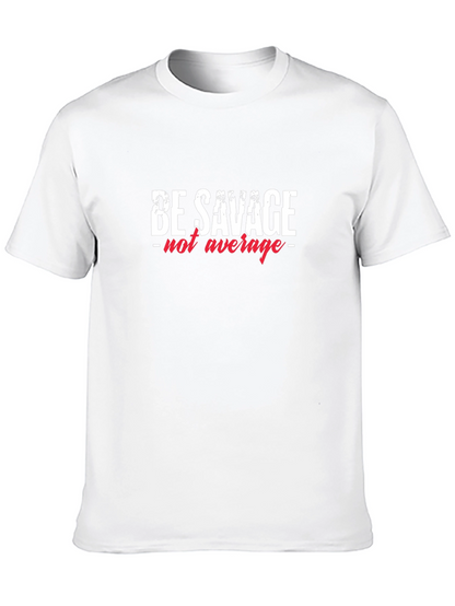 Camiseta Negra con Diseño Be Savage - not average