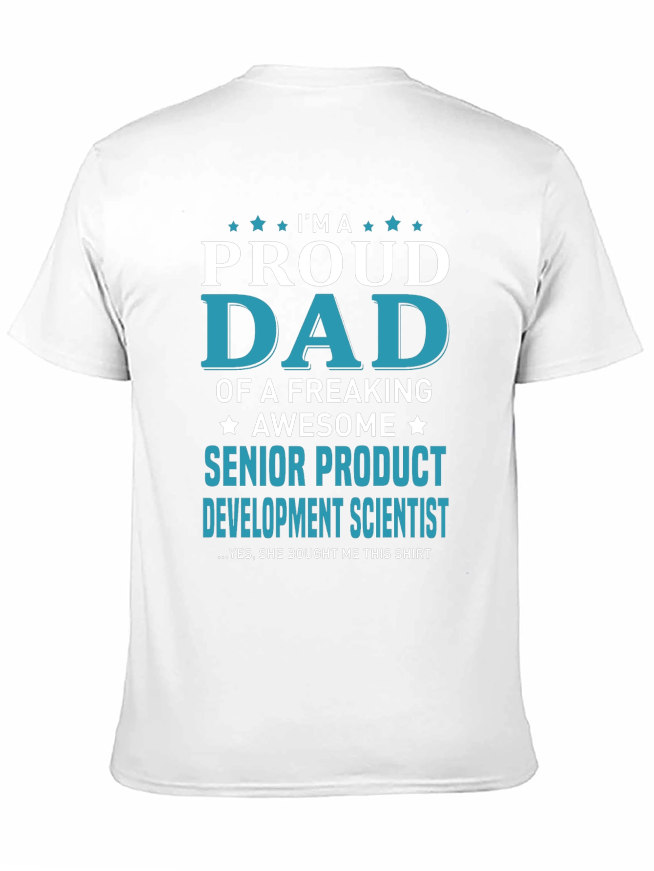 Camiseta Hombre: Papá Orgulloso de Científica Senior
