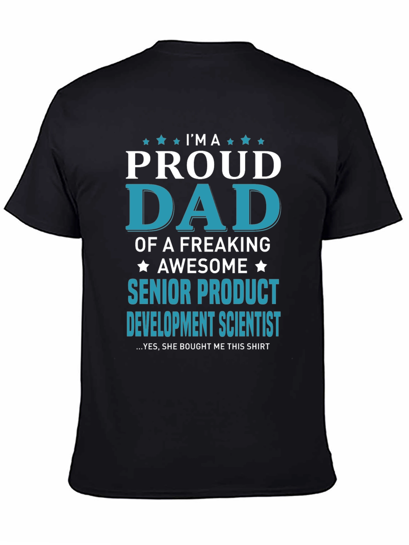 Camiseta Hombre: Papá Orgulloso de Científica Senior