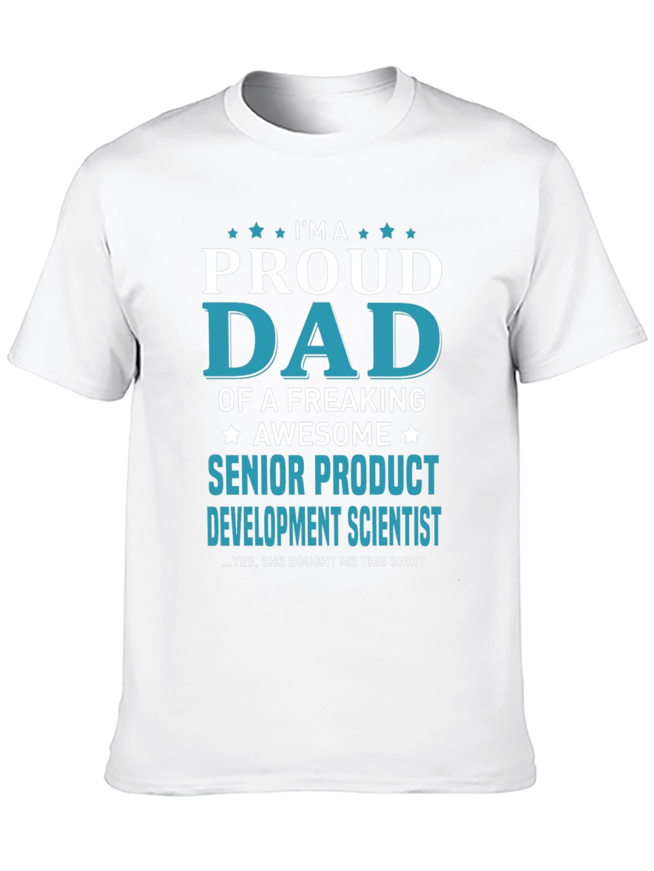 Camiseta Hombre: Papá Orgulloso de Científica Senior