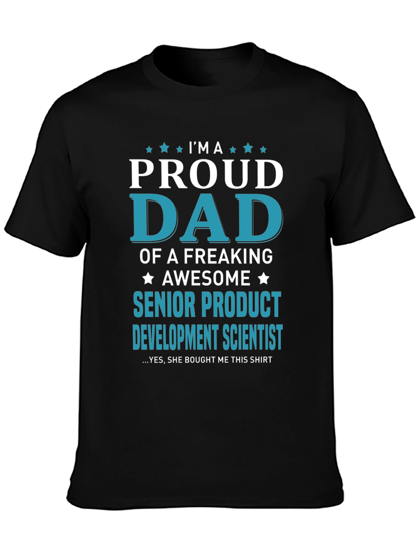 Camiseta Hombre: Papá Orgulloso de Científica Senior