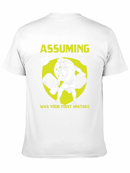 Camiseta Hombre: Asumiendo Viejo Mi Error