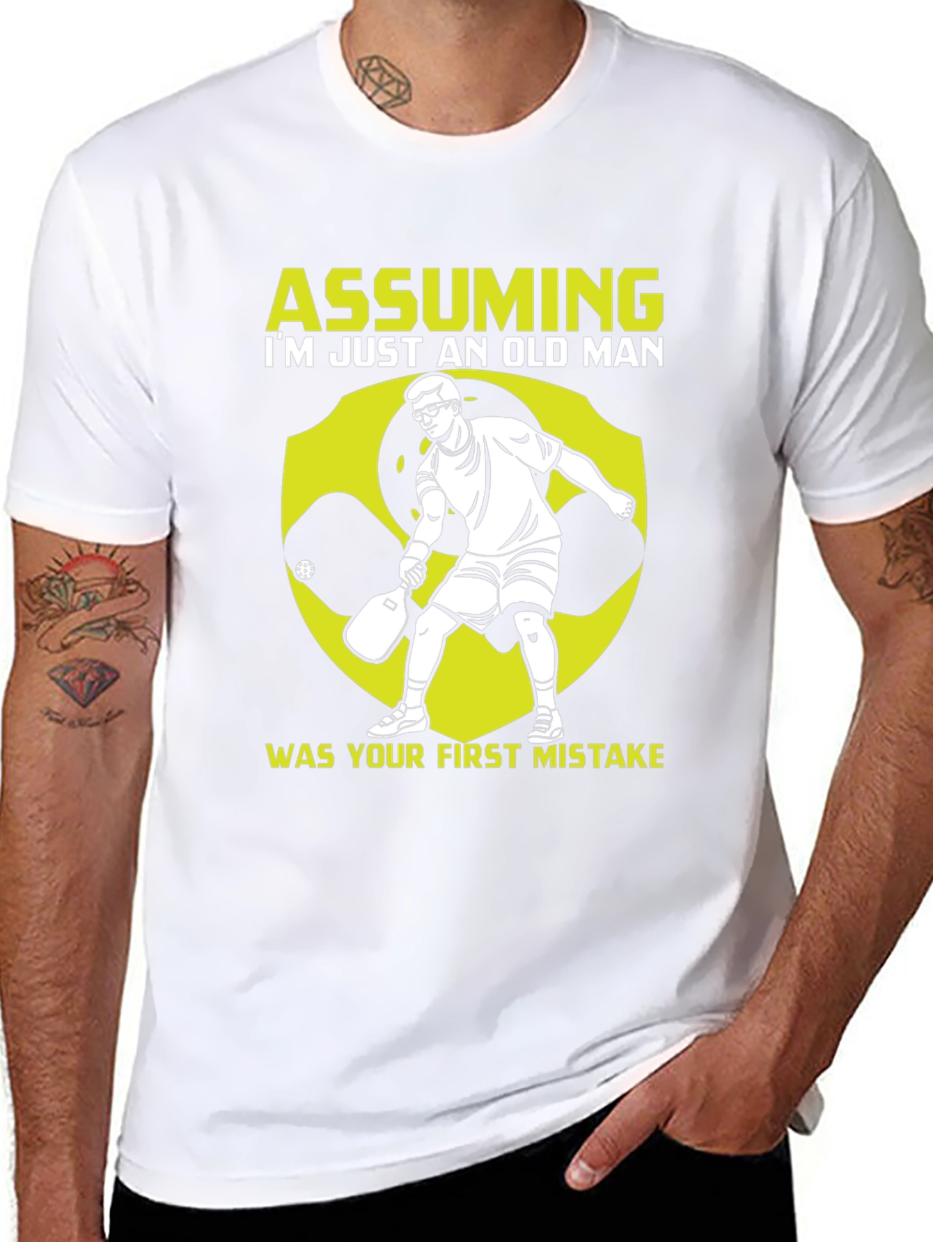 Camiseta Hombre: Asumiendo Viejo Mi Error
