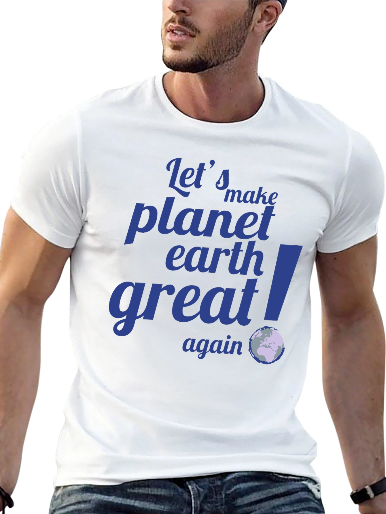 Camiseta Negra: Hagamos el Planeta Tierra Grandioso Otra Vez