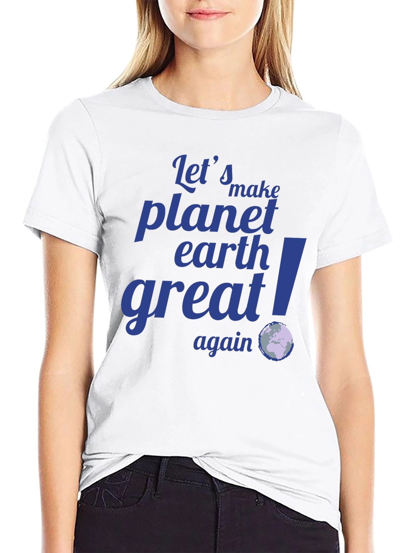 Camiseta Negra: Hagamos el Planeta Tierra Grandioso Otra Vez