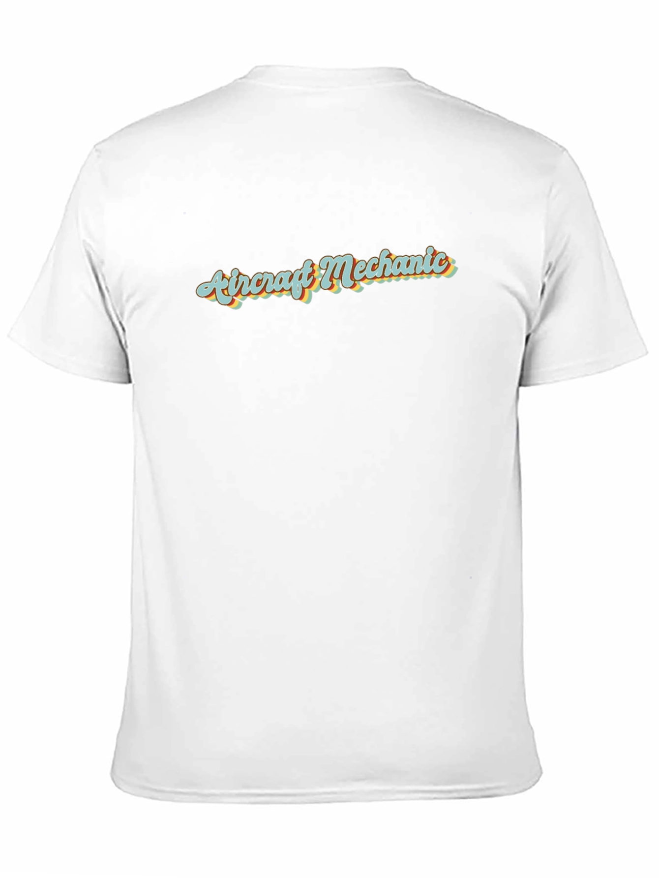 Camiseta Negra Mecánico de Aviones Retro