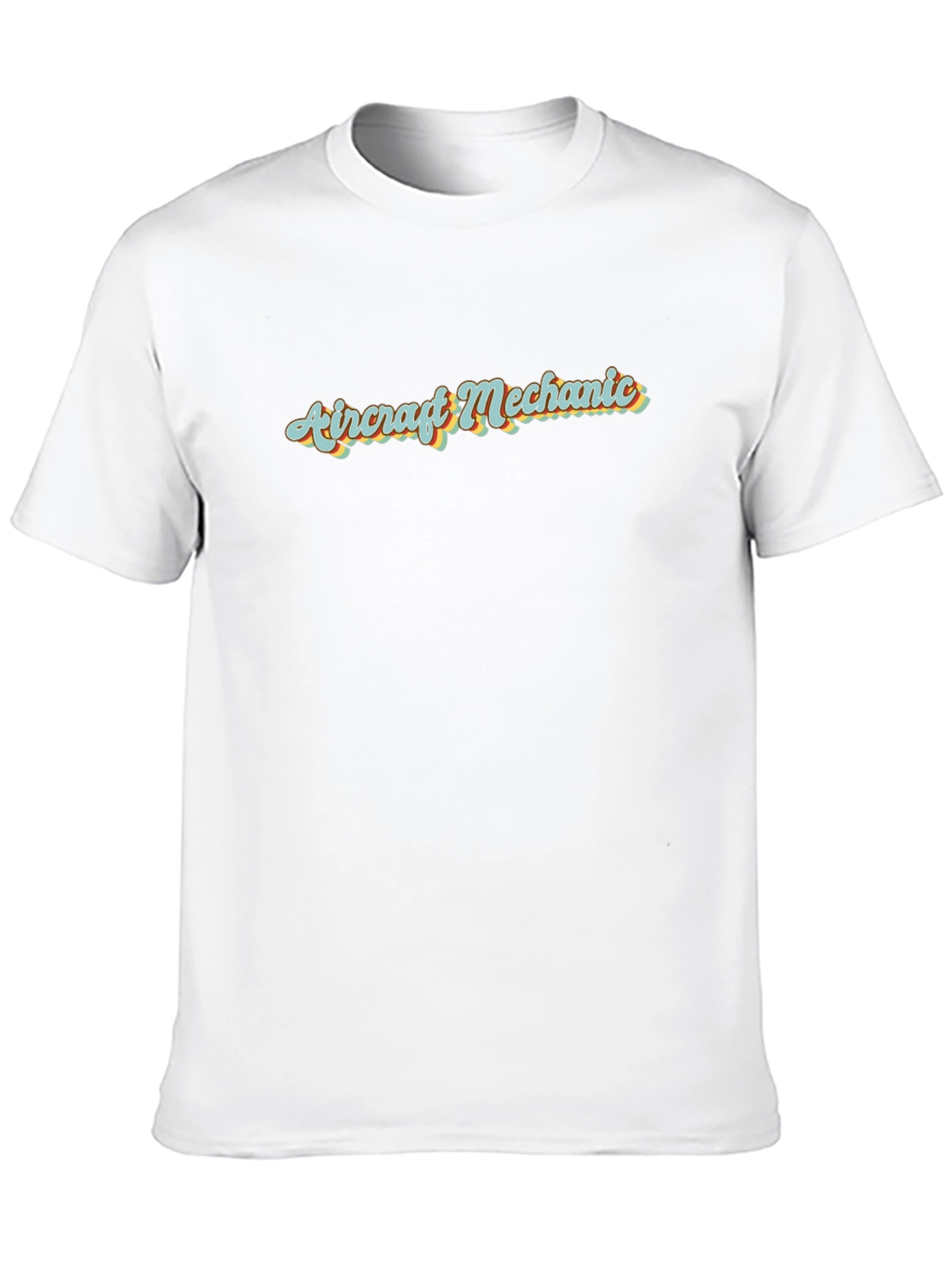 Camiseta Negra Mecánico de Aviones Retro
