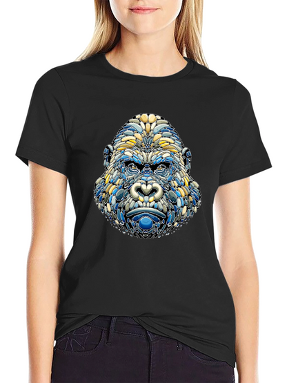 Camiseta Hombre Diseño Gorila Mosaico